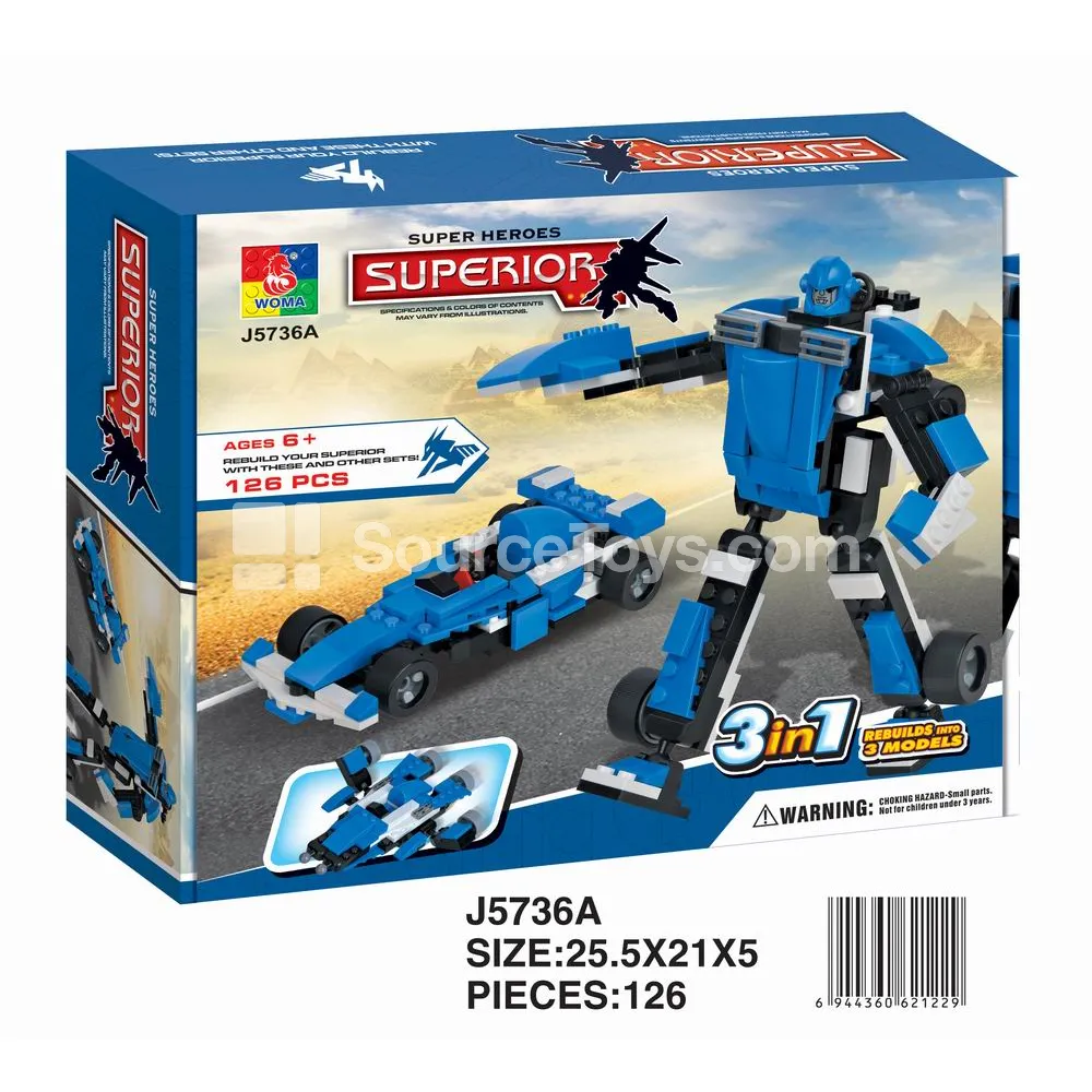 2-in-1 Robot Building Blocks Set (Small) 2-in-1 Robot Building Blocks Set (Small)