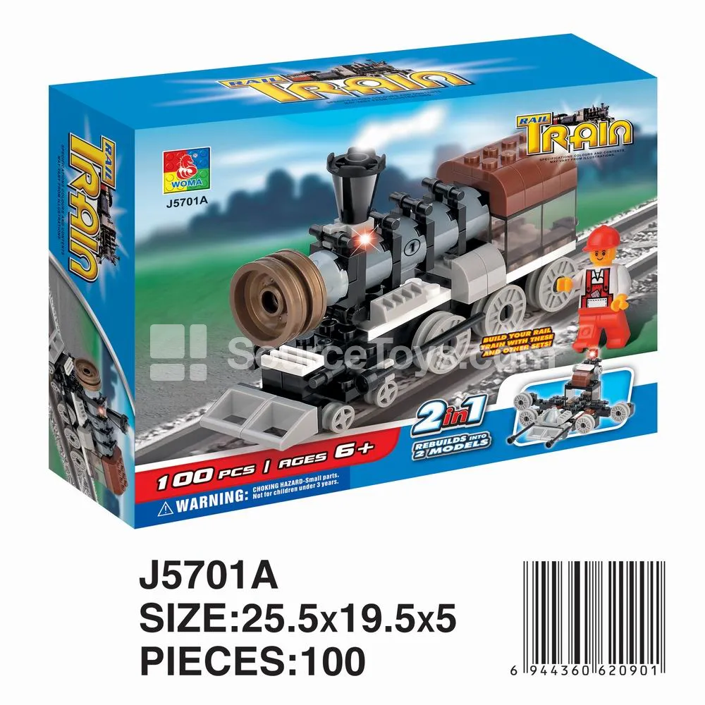 Boxed Building Blocks - Train Set Boxed Building Blocks - Train Set