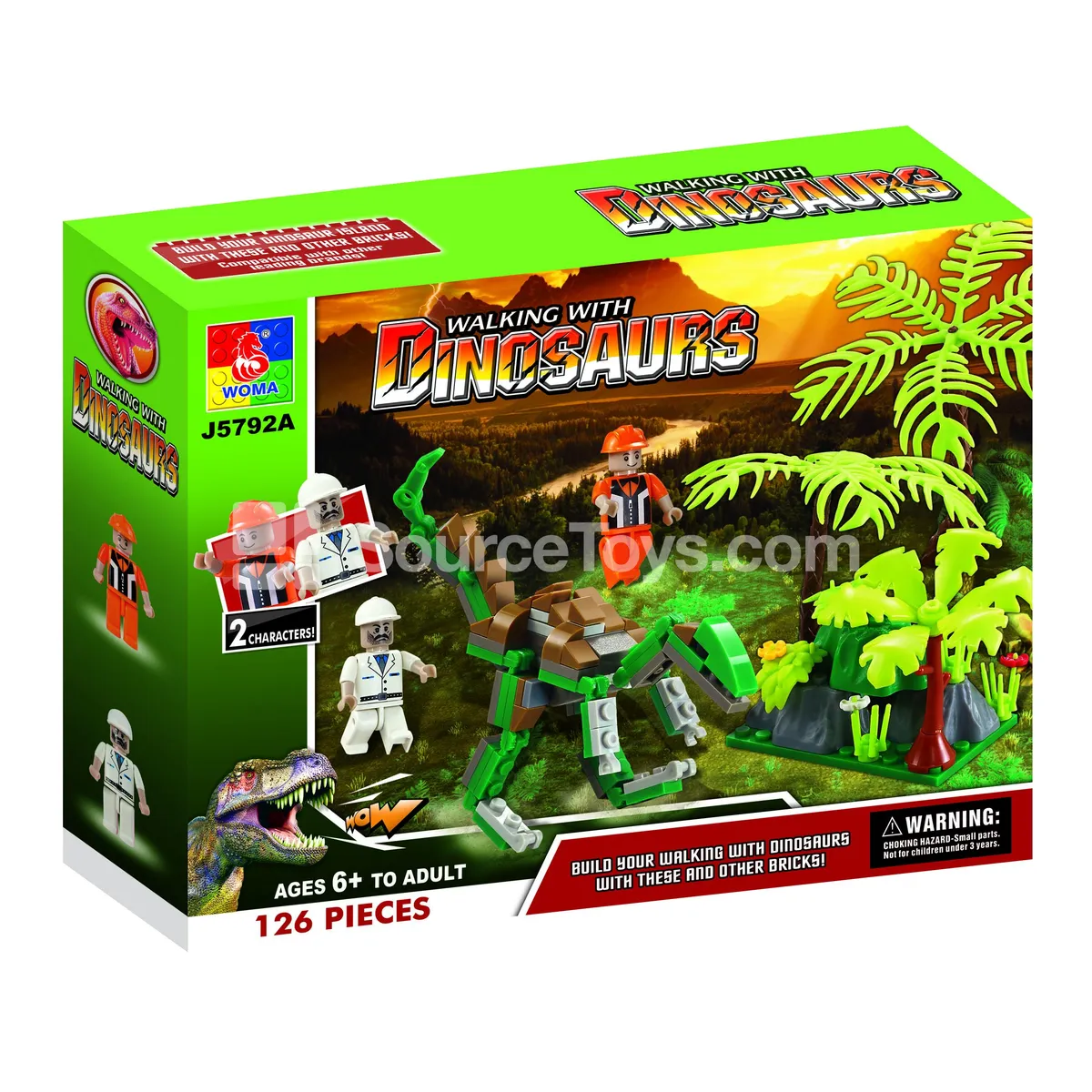 Dinosaur Series 126-Piece Building Blocks Dinosaur Series 126-Piece Building Blocks