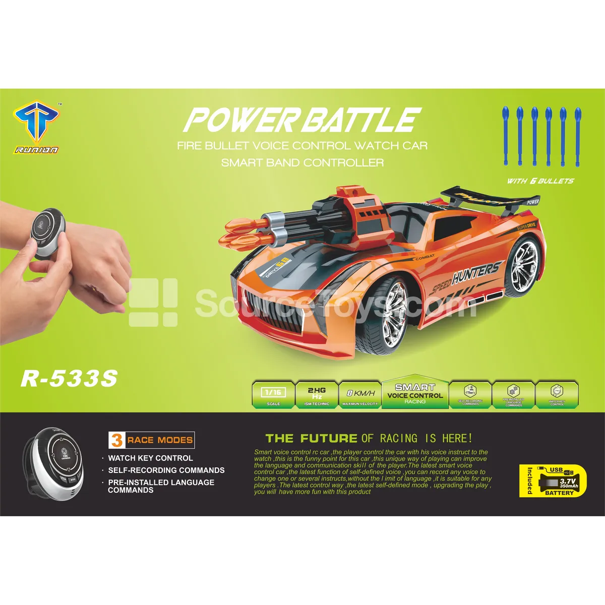 3-Mode Voice Control Car with Firing & Battery 3-Mode Voice Control Car with Firing & Battery