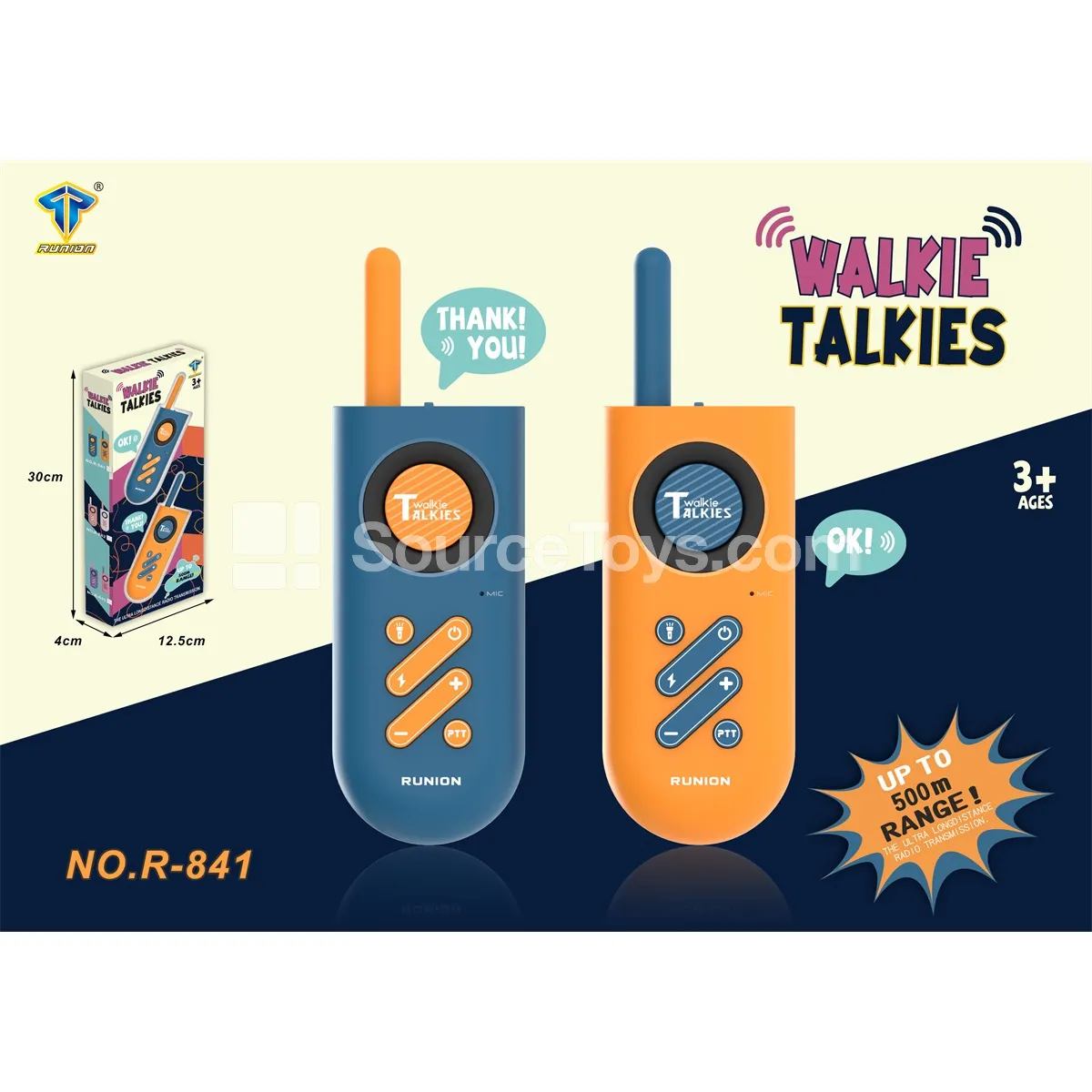 500m Walkie-Talkie - HD Version (Blue/Orange) 500m Walkie-Talkie - HD Version (Blue/Orange)