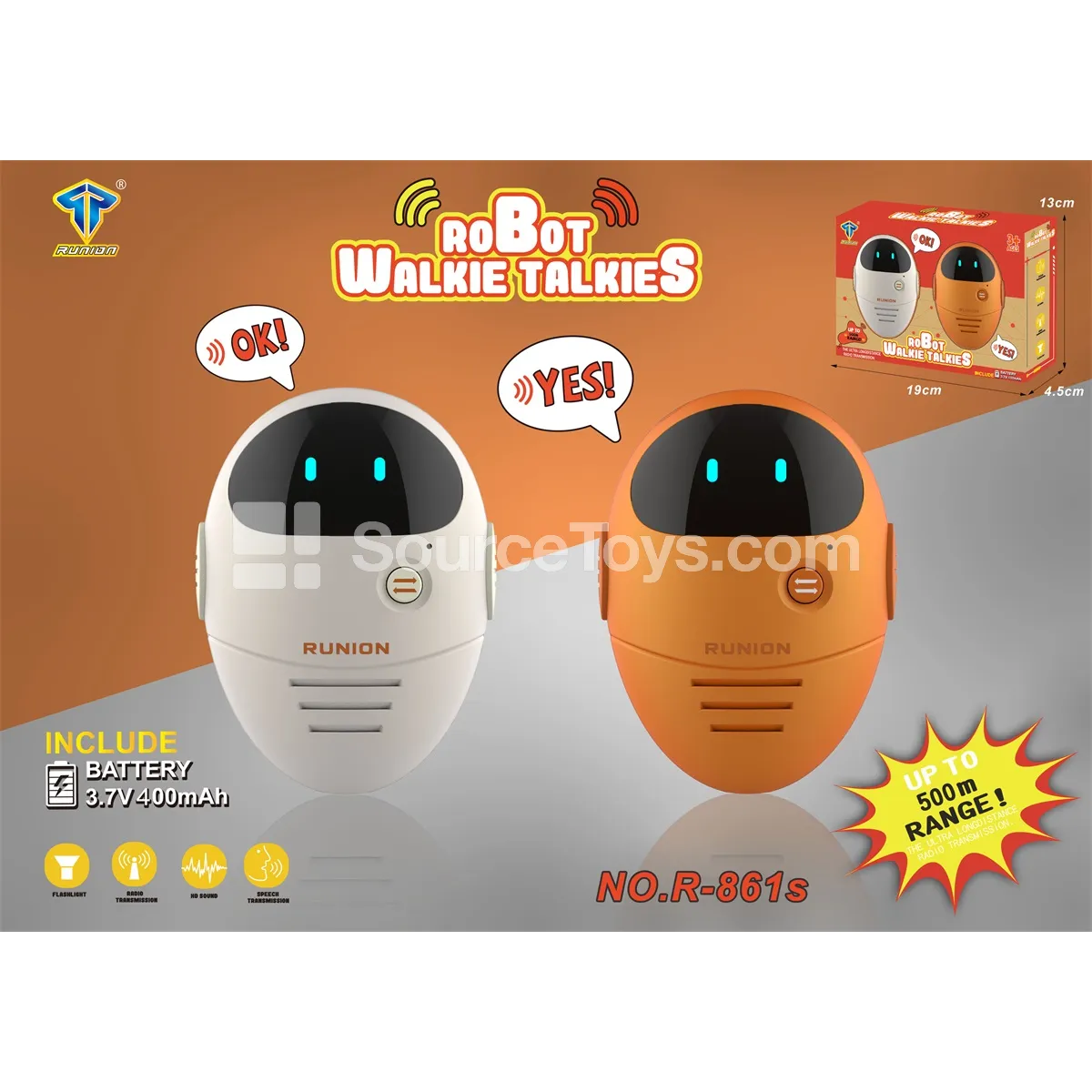 500m Walkie-Talkie with Metallic Paint 500m Walkie-Talkie with Metallic Paint