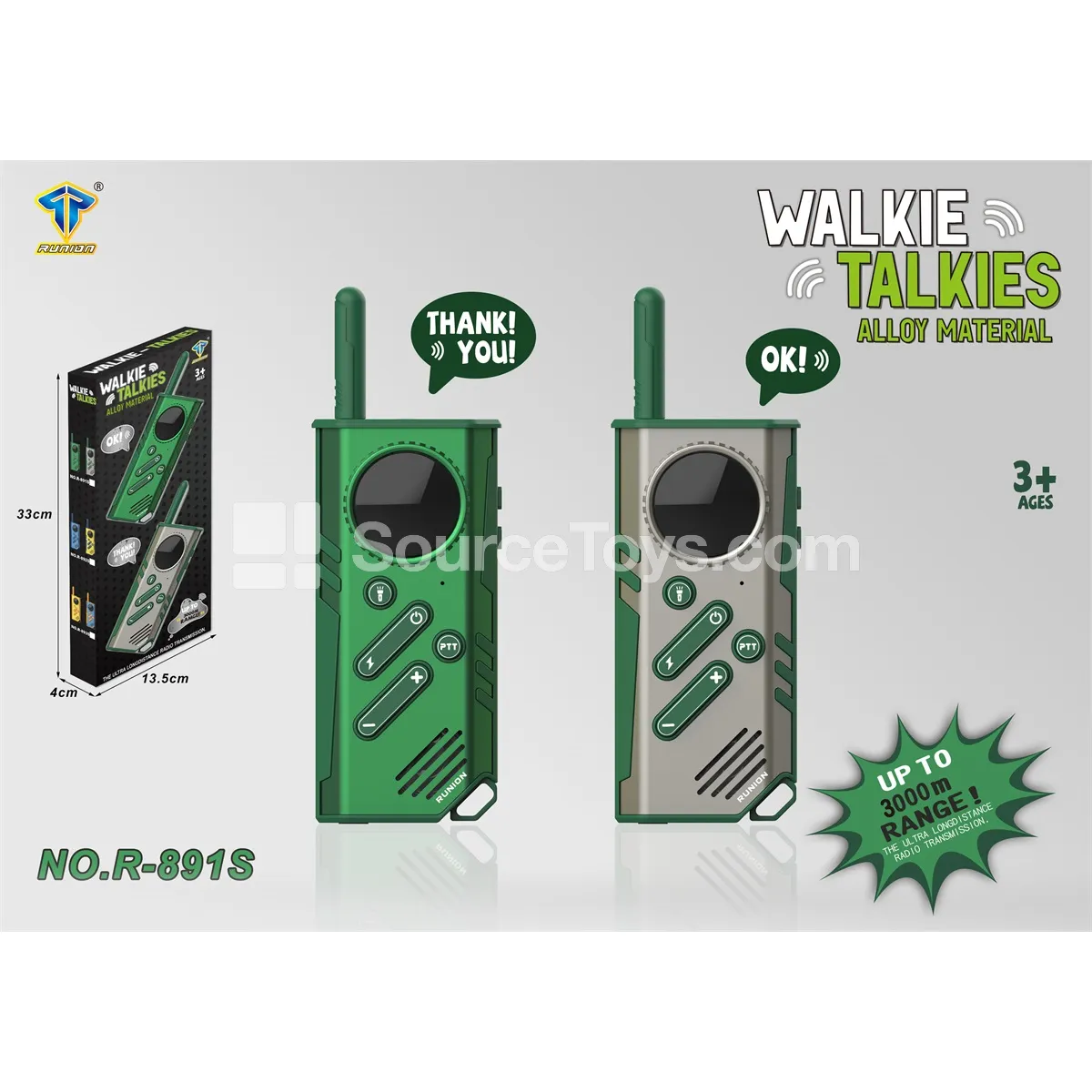 3km Alloy Walkie-Talkie - HD Version 3km Alloy Walkie-Talkie - HD Version