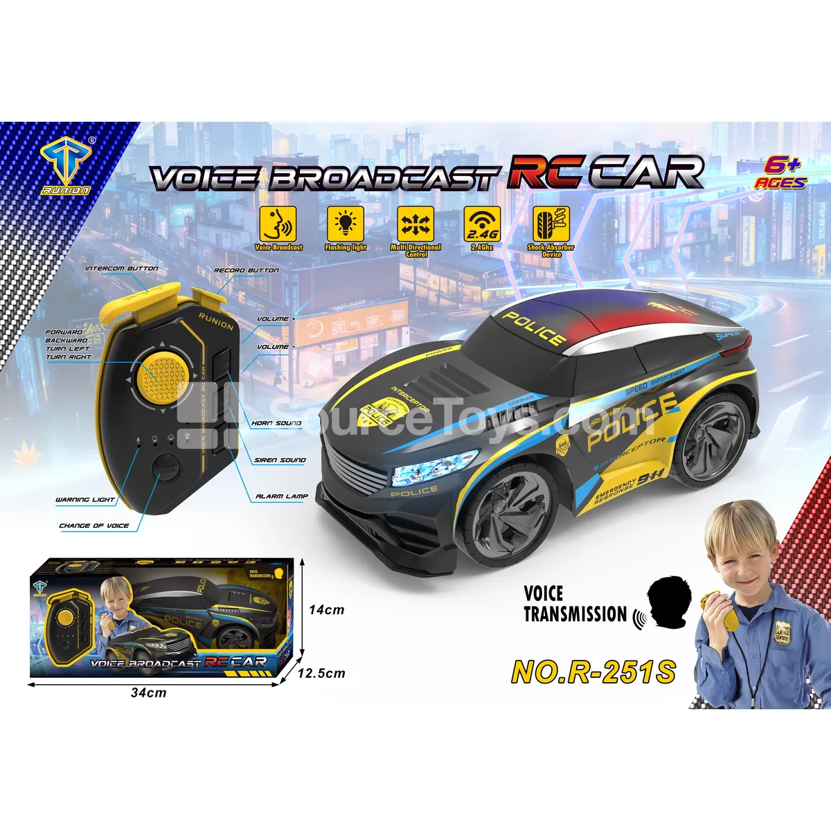 2.4G Remote Control Car with Voice Change & Intercom 2.4G Remote Control Car with Voice Change & Intercom