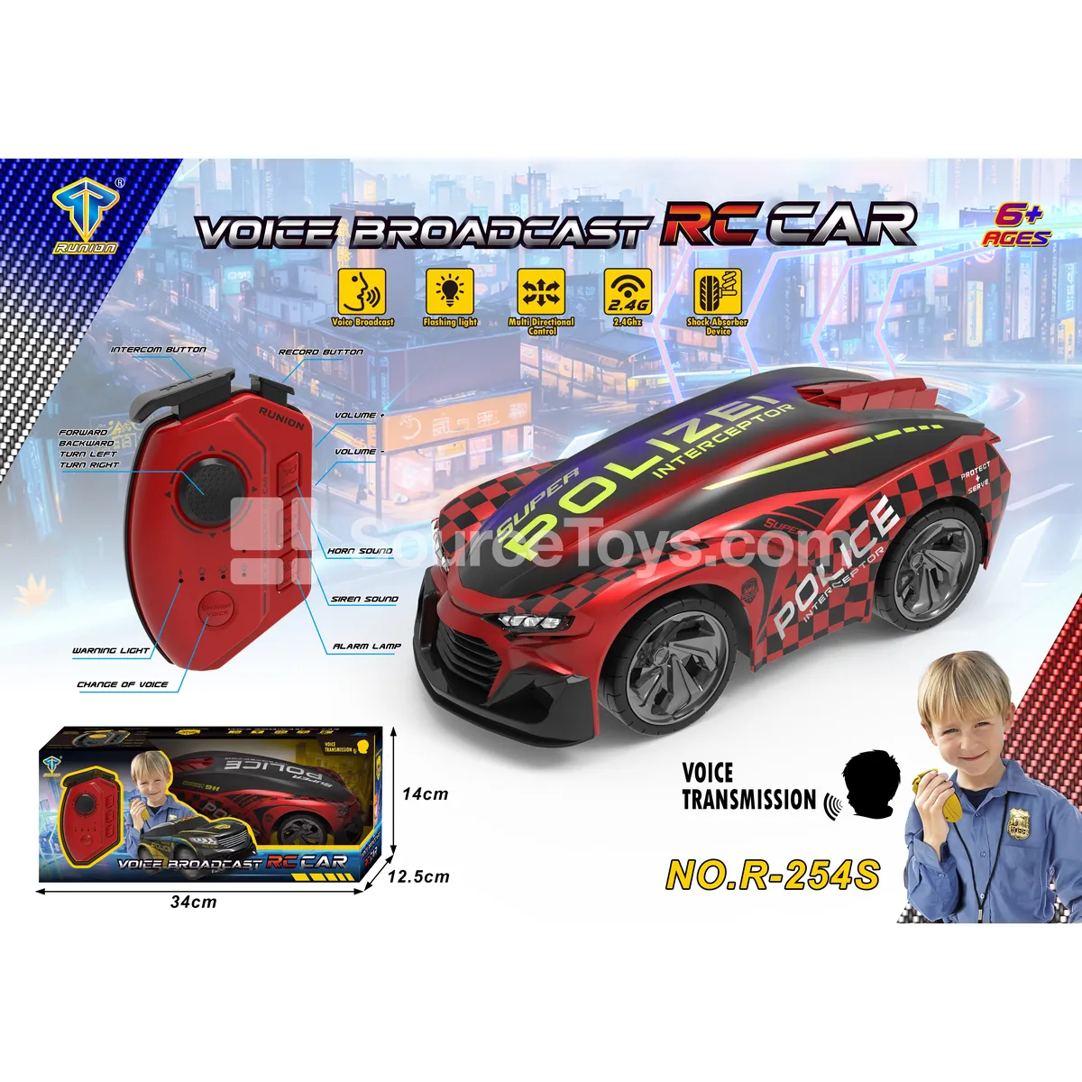 2.4G Voice-Changing Remote Control Car Red 2.4G Voice-Changing Remote Control Car Red