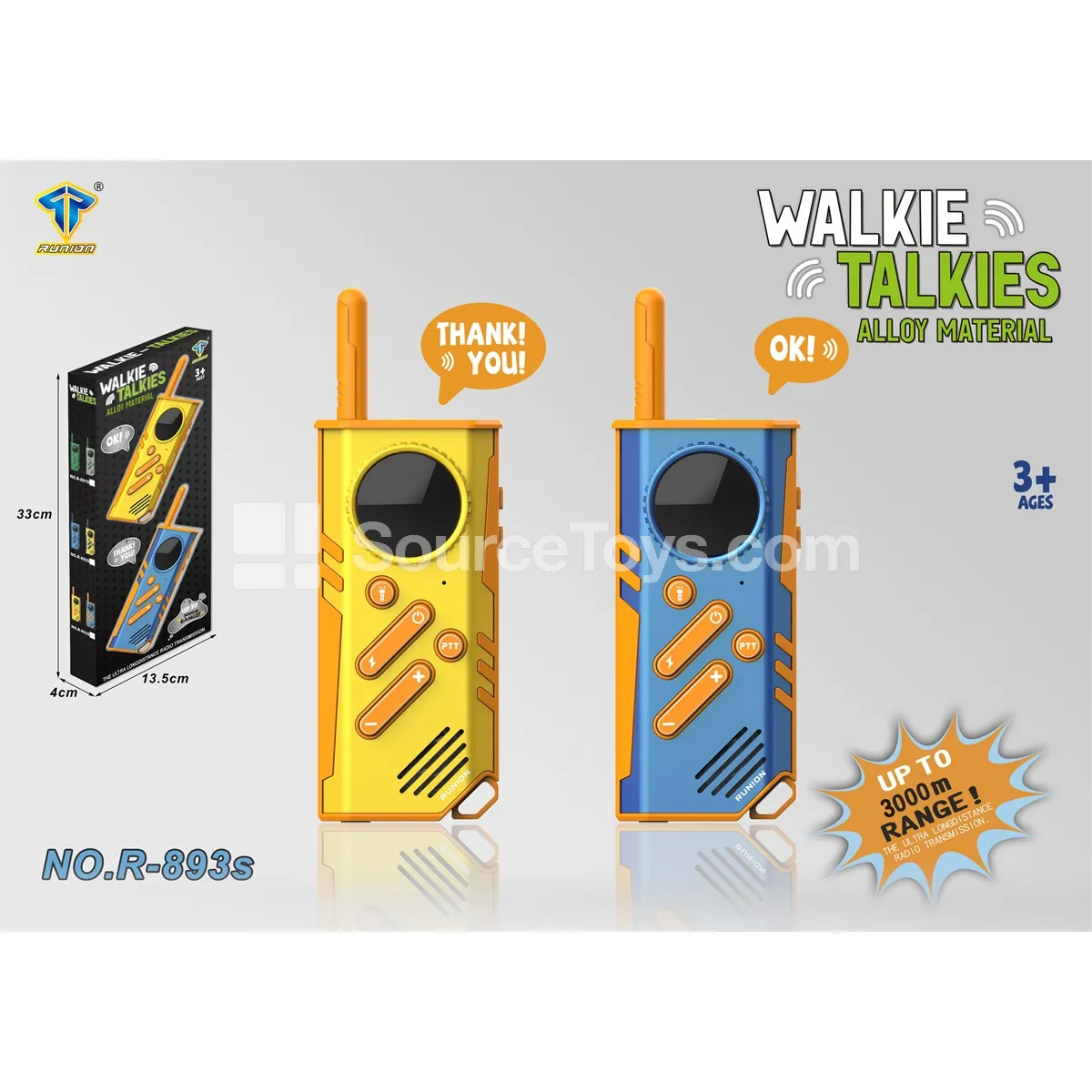 3KM Range Alloy Walkie-Talkie - HD Version 3KM Range Alloy Walkie-Talkie - HD Version
