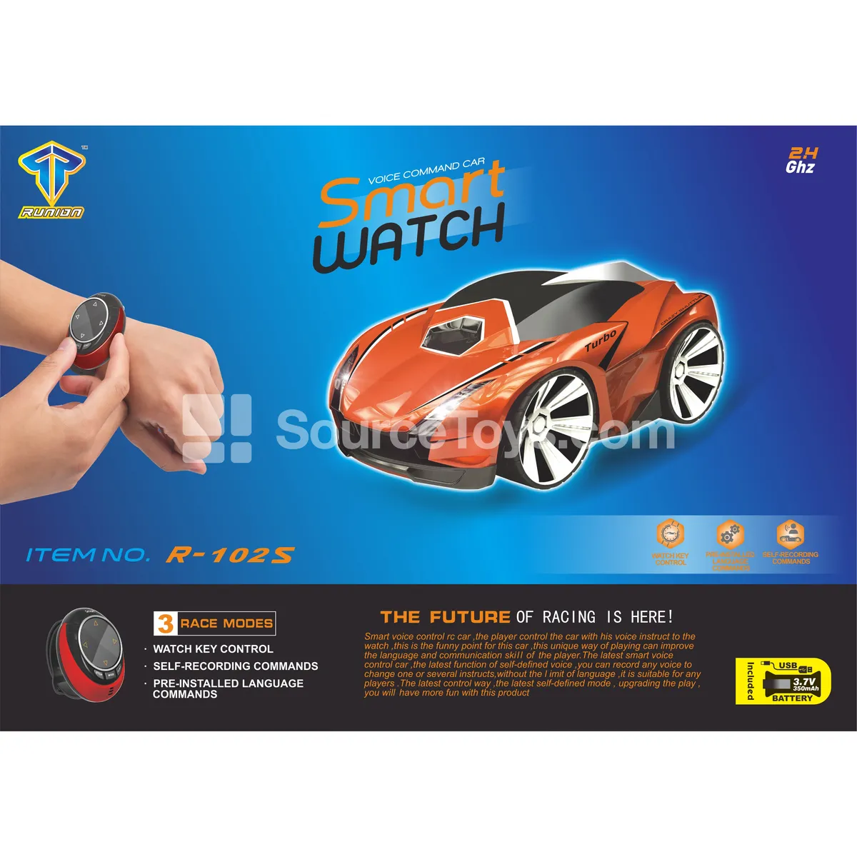 Smart 3-Mode Watch-Controlled Car (Orange) Smart 3-Mode Watch-Controlled Car (Orange)