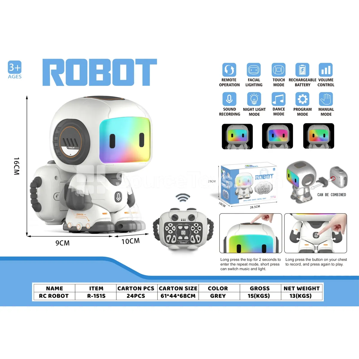 Smart RC Robot (Gray)