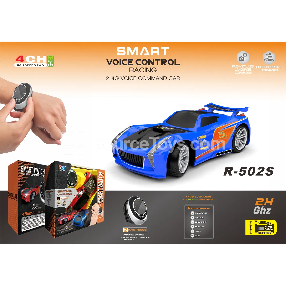 3rd Gen Smart Dual-Mode Voice-Control Car with Battery 3rd Gen Smart Dual-Mode Voice-Control Car with Battery