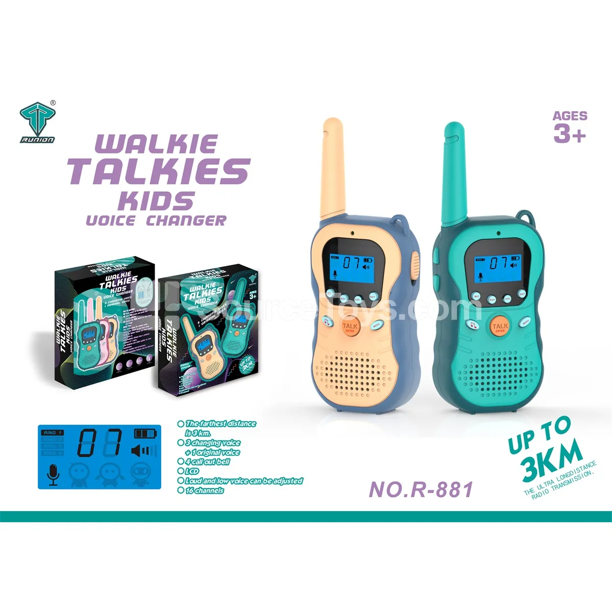 3km Smart Voice-Changing Walkie-Talkie 3km Smart Voice-Changing Walkie-Talkie