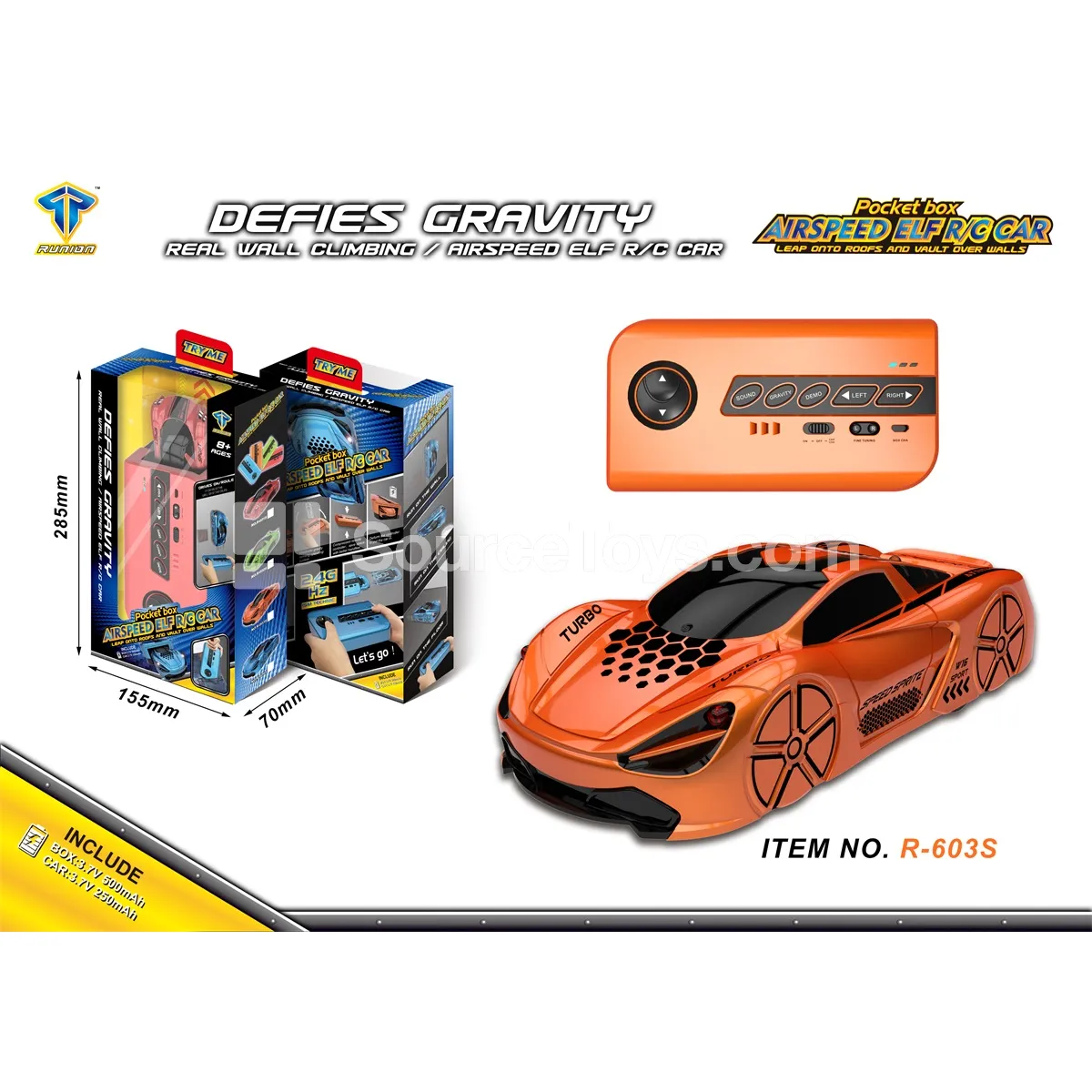 2.4G Pocket Transforming Box + Wall-Climbing Car (Dual Mode + Dual Lithium Battery) 2.4G Pocket Transforming Box + Wall-Climbing Car (Dual Mode + Dual Lithium Battery)