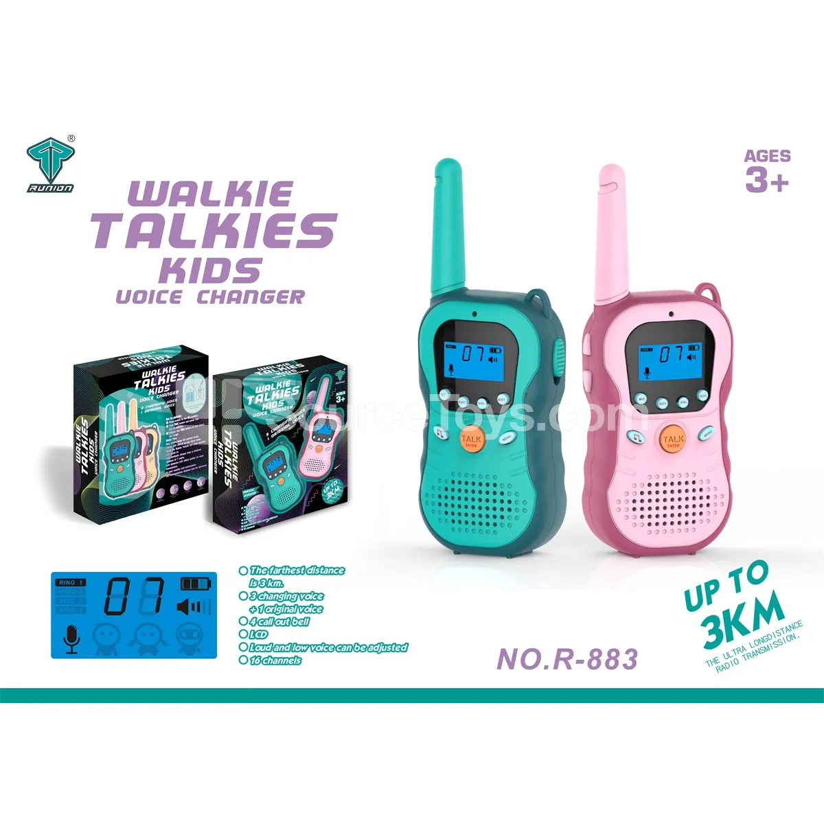 3km Smart Voice-Changing Walkie-Talkie 3km Smart Voice-Changing Walkie-Talkie