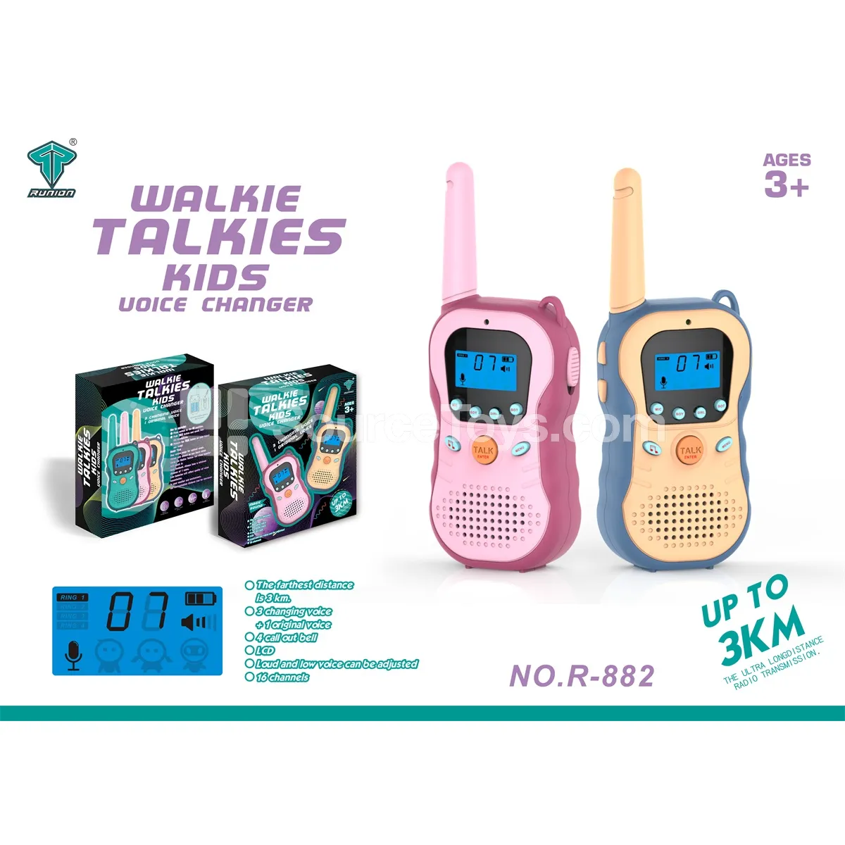3km Smart Voice-Changing Walkie-Talkie 3km Smart Voice-Changing Walkie-Talkie