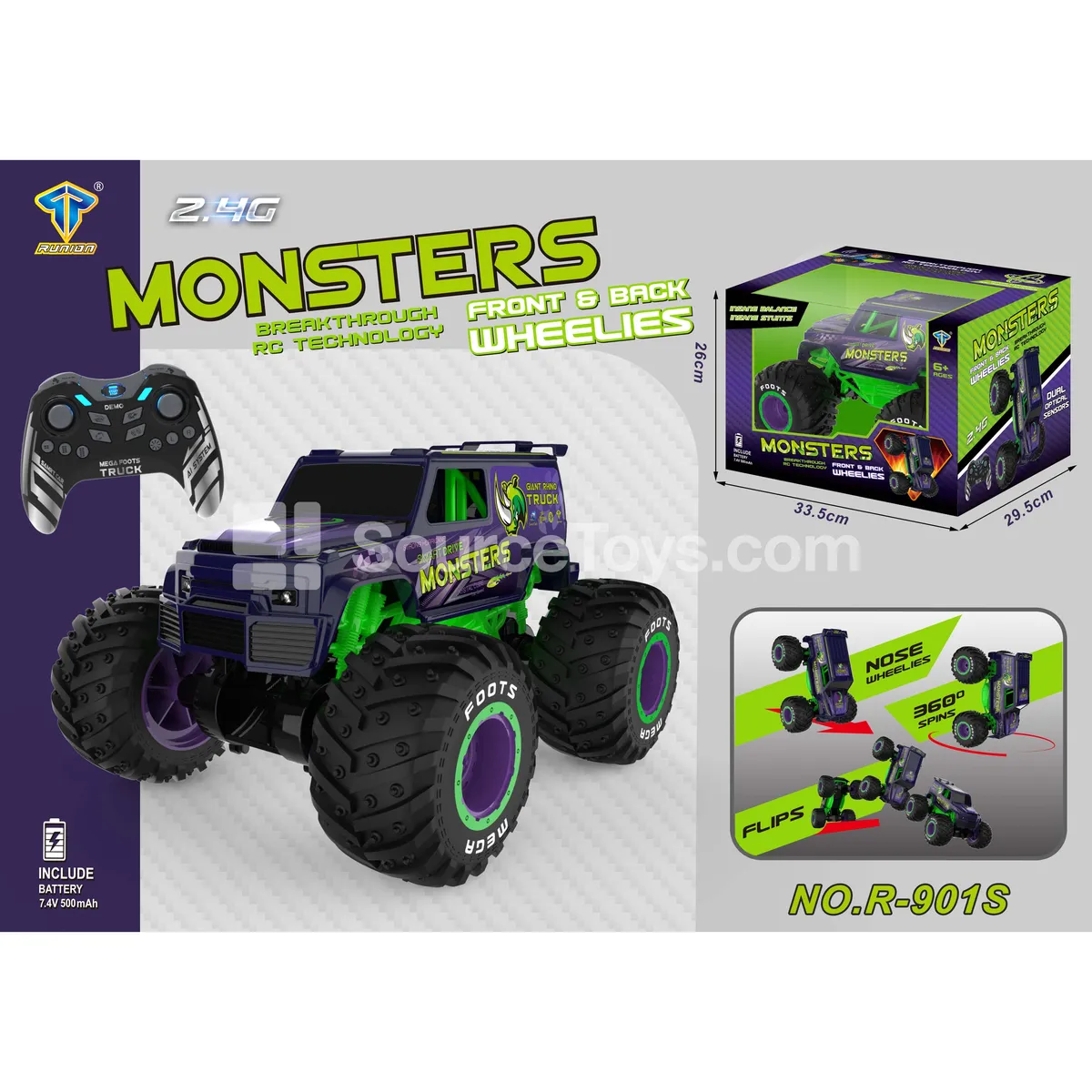 1:10 2.4GHz Gyro Stunt RC Car with Standing Function 1:10 2.4GHz Gyro Stunt RC Car with Standing Function