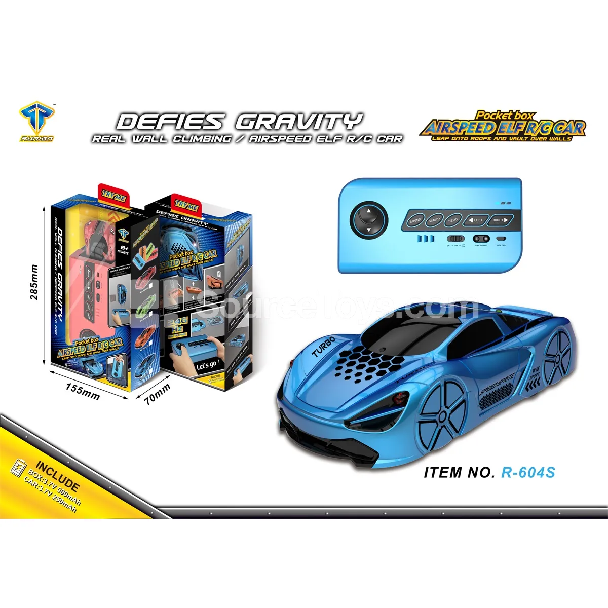 2.4G Pocket Transforming Box + Wall-Climbing Car (Dual Mode + Dual Lithium Battery) 2.4G Pocket Transforming Box + Wall-Climbing Car (Dual Mode + Dual Lithium Battery)