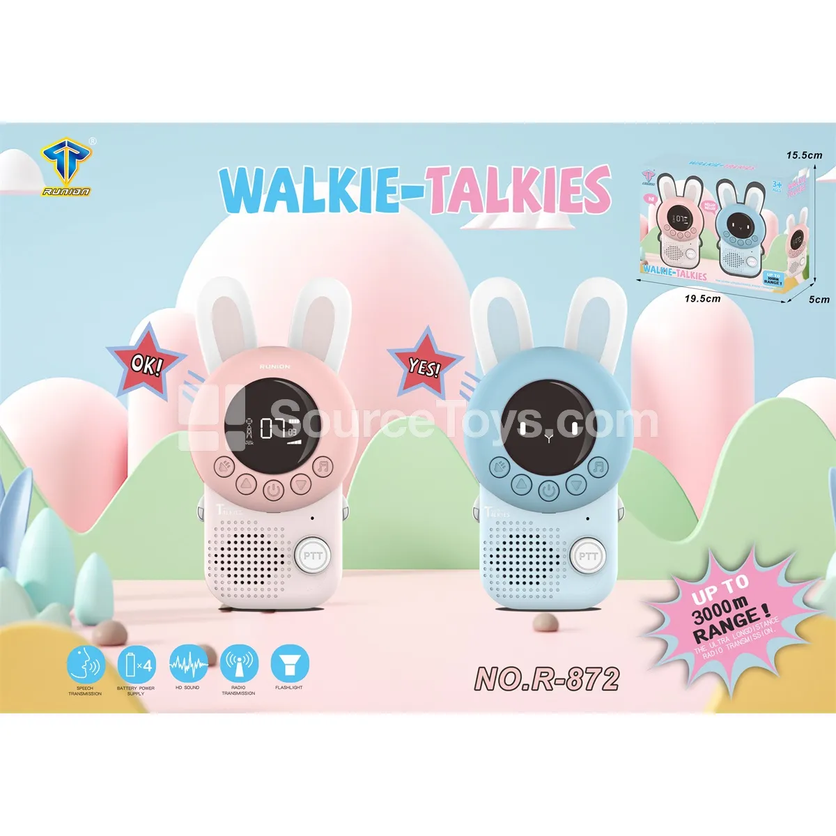 Cartoon Rabbit Walkie-Talkie 3KM Cartoon Rabbit Walkie-Talkie 3KM