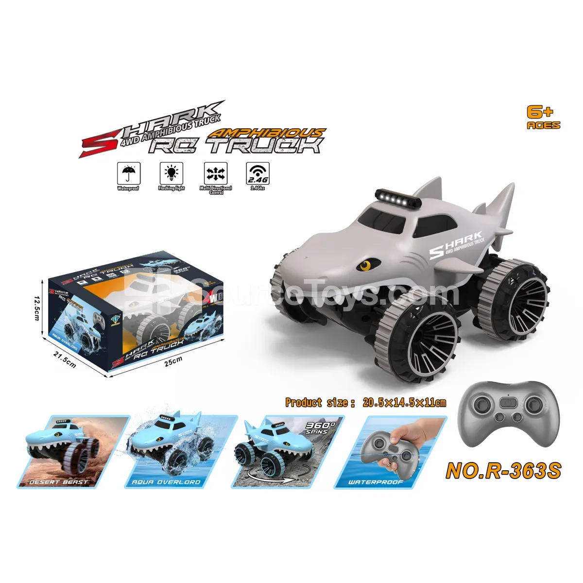 2.4G Remote Control Amphibious Shark Car 2.4G Remote Control Amphibious Shark Car