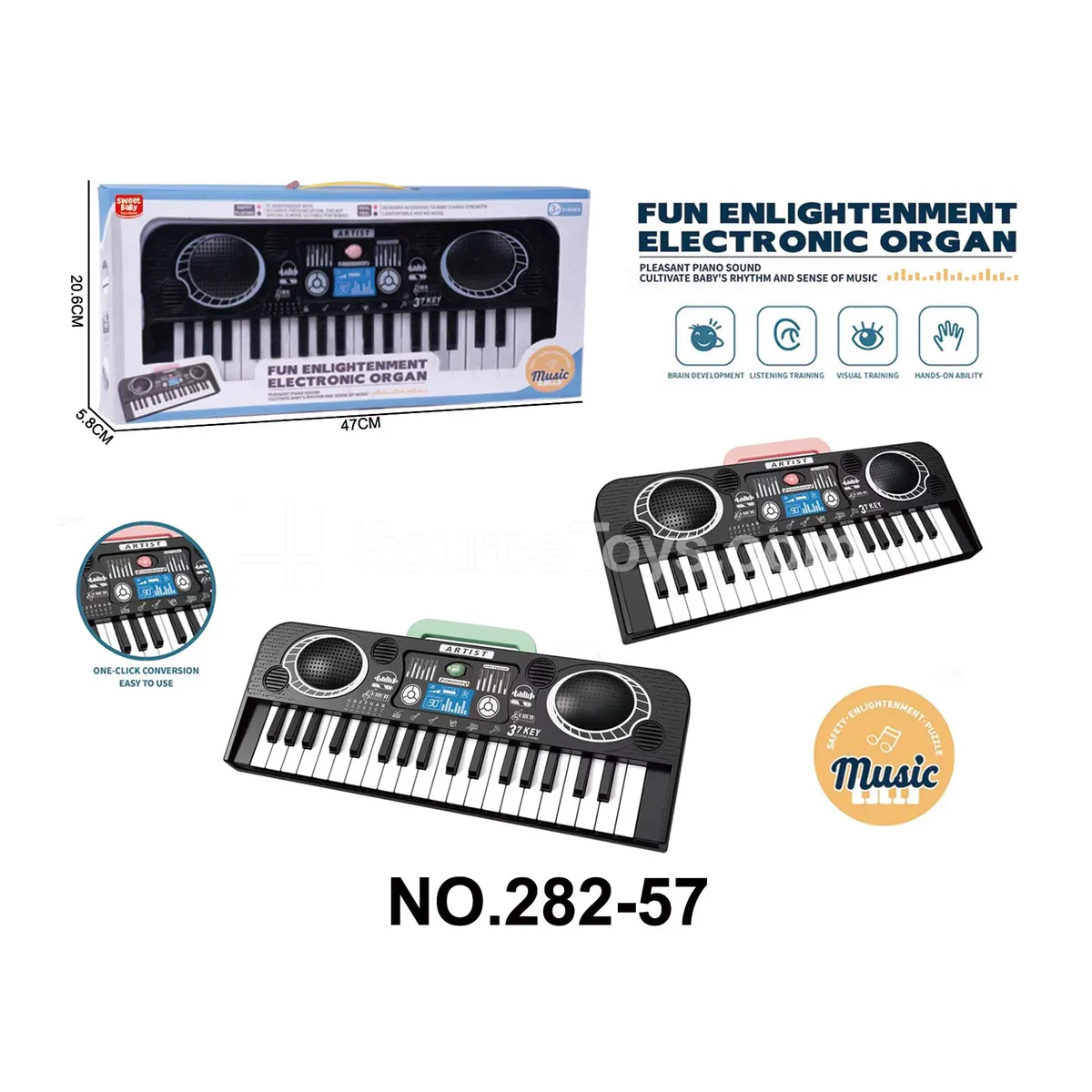 37-key Black & White Electronic Keyboard 37-key Black & White Electronic Keyboard