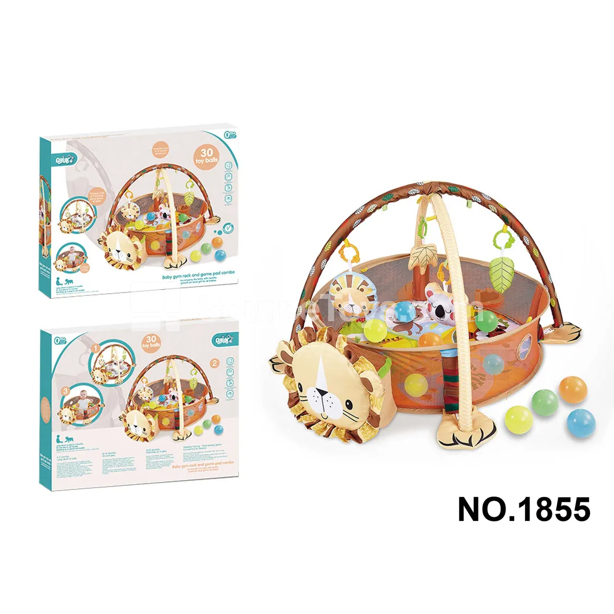 Baby Cartoon Multi-Function Lion Playpen Baby Cartoon Multi-Function Lion Playpen