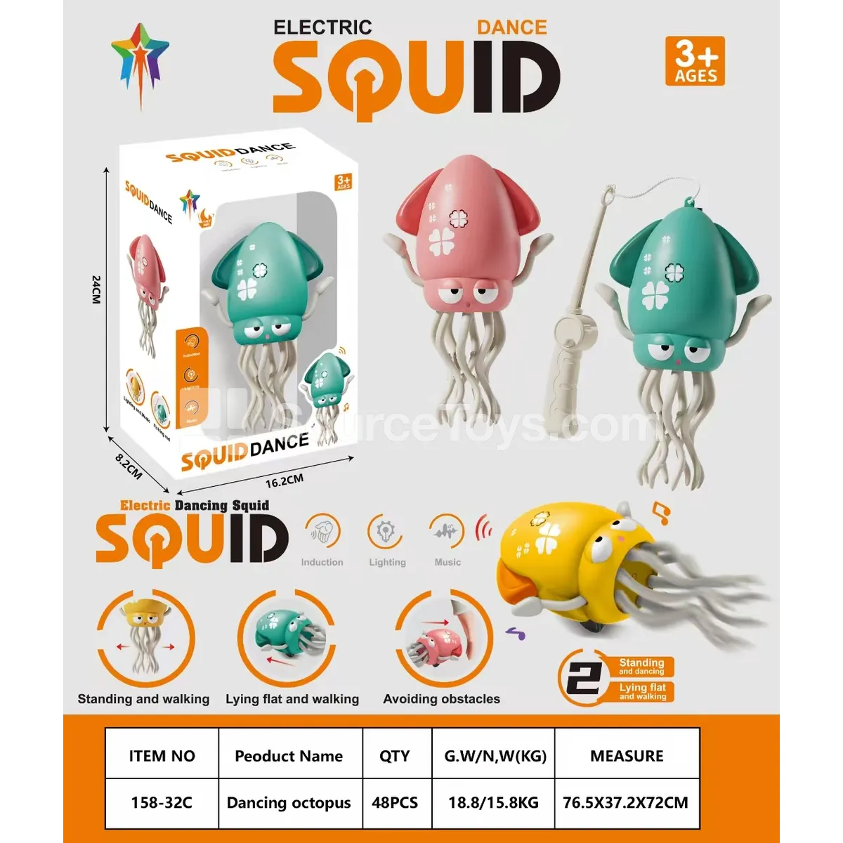 Electric Sensing Dancing Octopus (Rechargeable) Electric Sensing Dancing Octopus (Rechargeable)