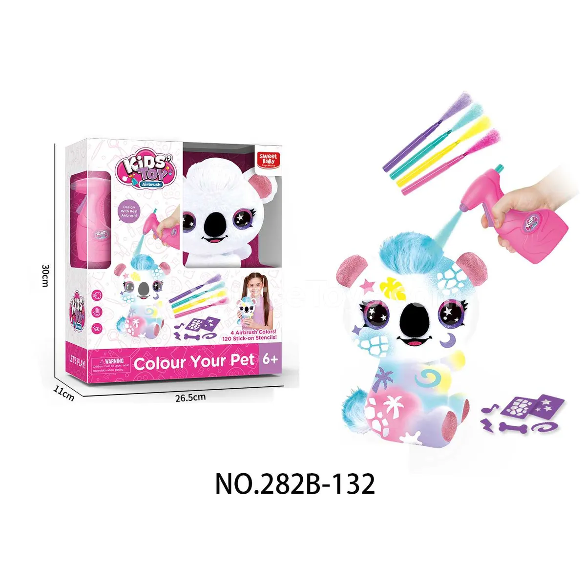 DIY Spray Painting Plush Toy
