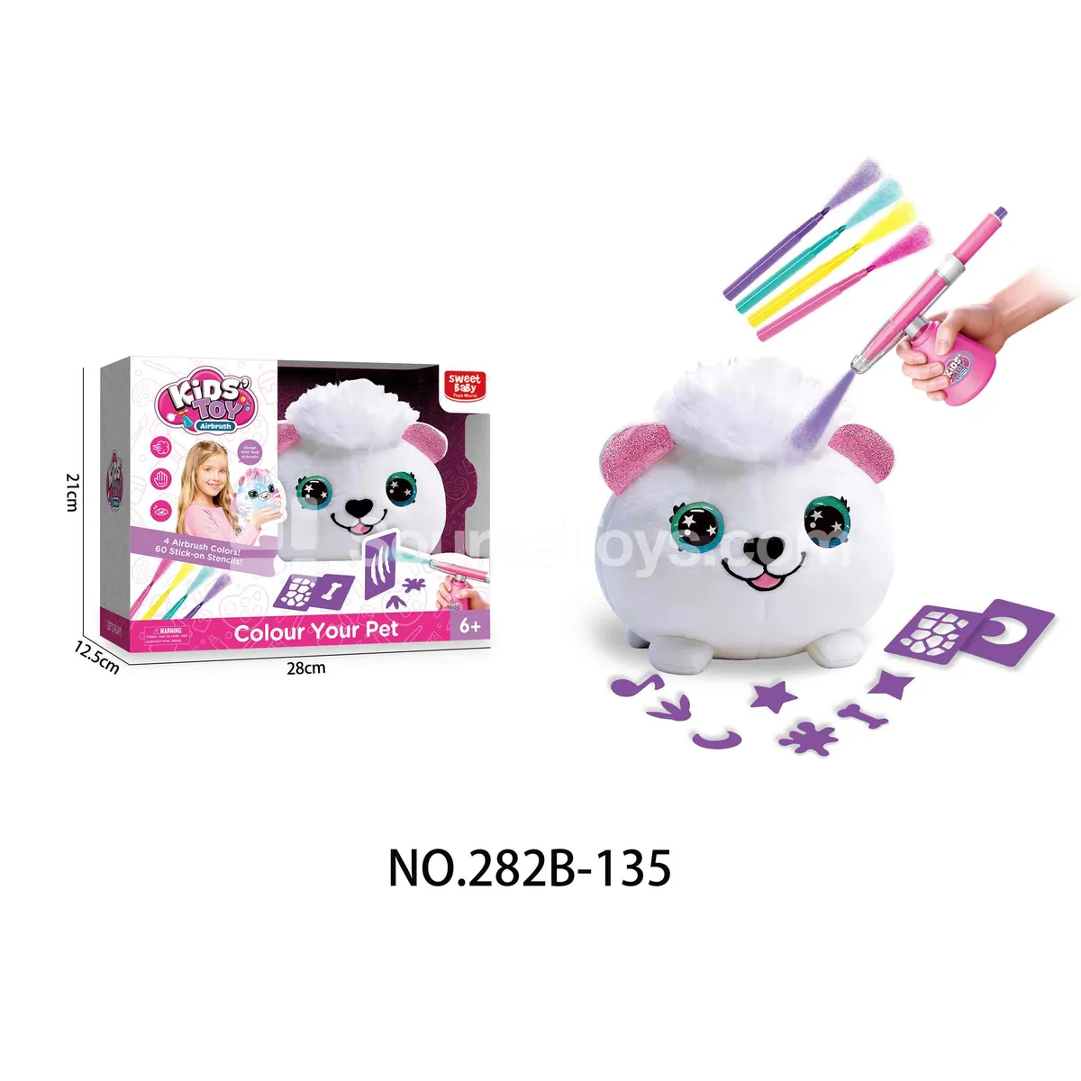 DIY Spray Painting Plush Toy