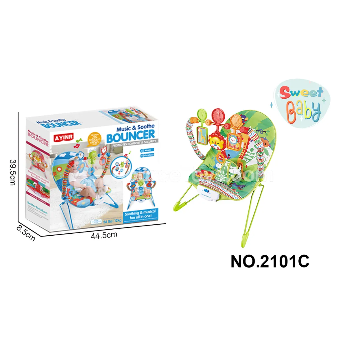Baby Cartoon Electric Soothing Rocker