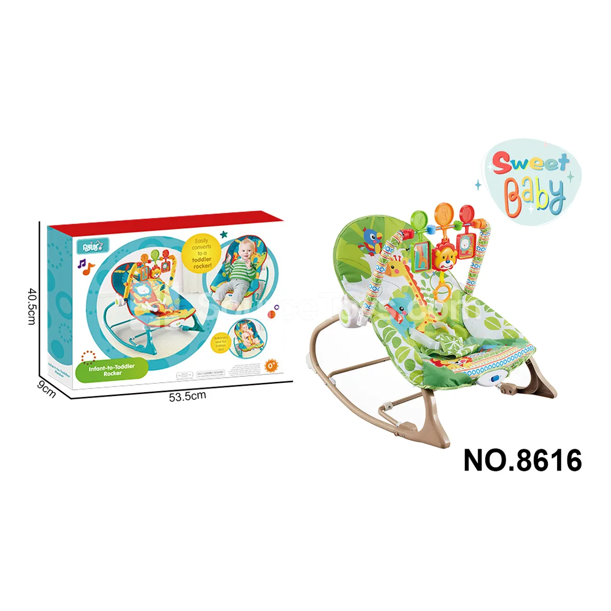 Baby Cartoon Electric Soothing Adjustable Rocking Chair