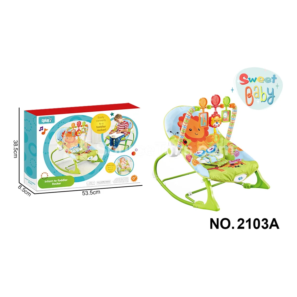 Baby Cartoon Electric Soothing Adjustable Rocking Chair
