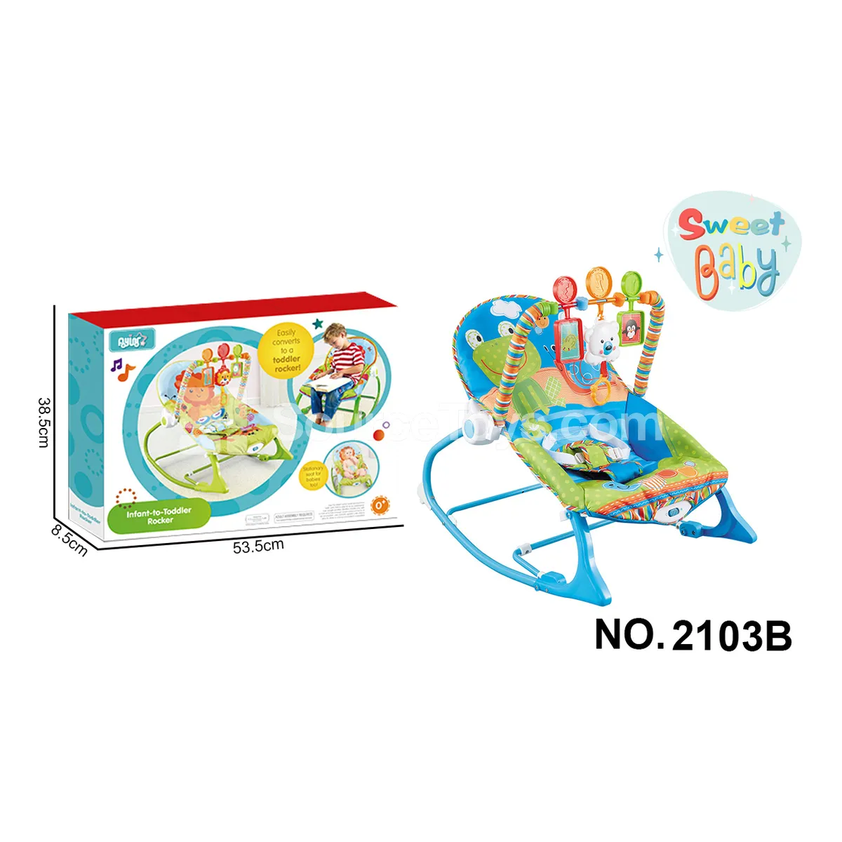 Infant Cartoon Electric Soothing Adjustable Rocking Chair