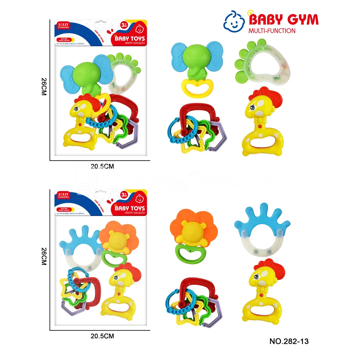 8-Piece Baby Rattle Teether Set 8-Piece Baby Rattle Teether Set
