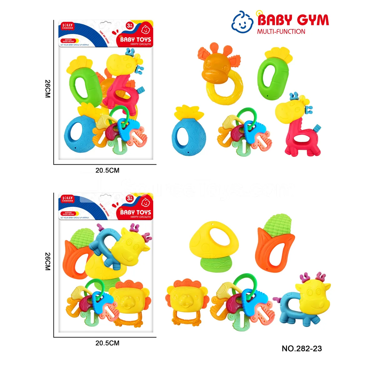 8-Piece Baby Rattle Teether Set 8-Piece Baby Rattle Teether Set