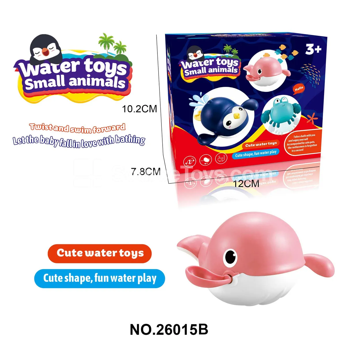 Wind-Up Water Play Whale Bath Toy Wind-Up Water Play Whale Bath Toy