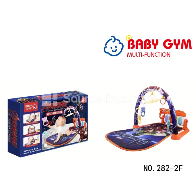 Red Baby Play Mat with Piano