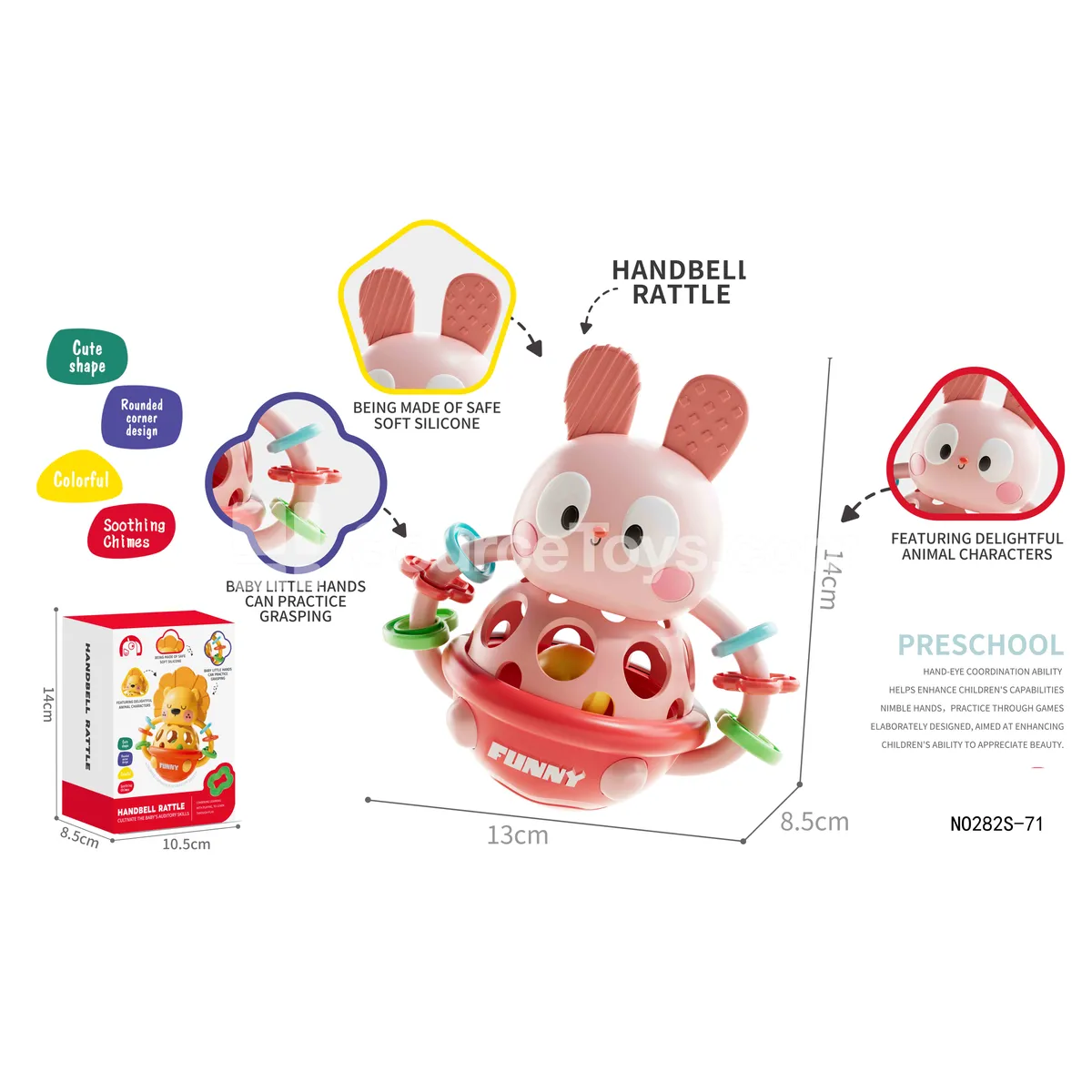 Soft Vinyl Rabbit Rattle Soft Vinyl Rabbit Rattle