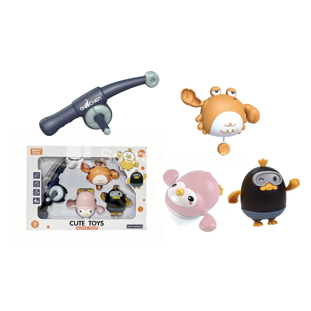 Educational Fishing Rod Water Play Toy Set