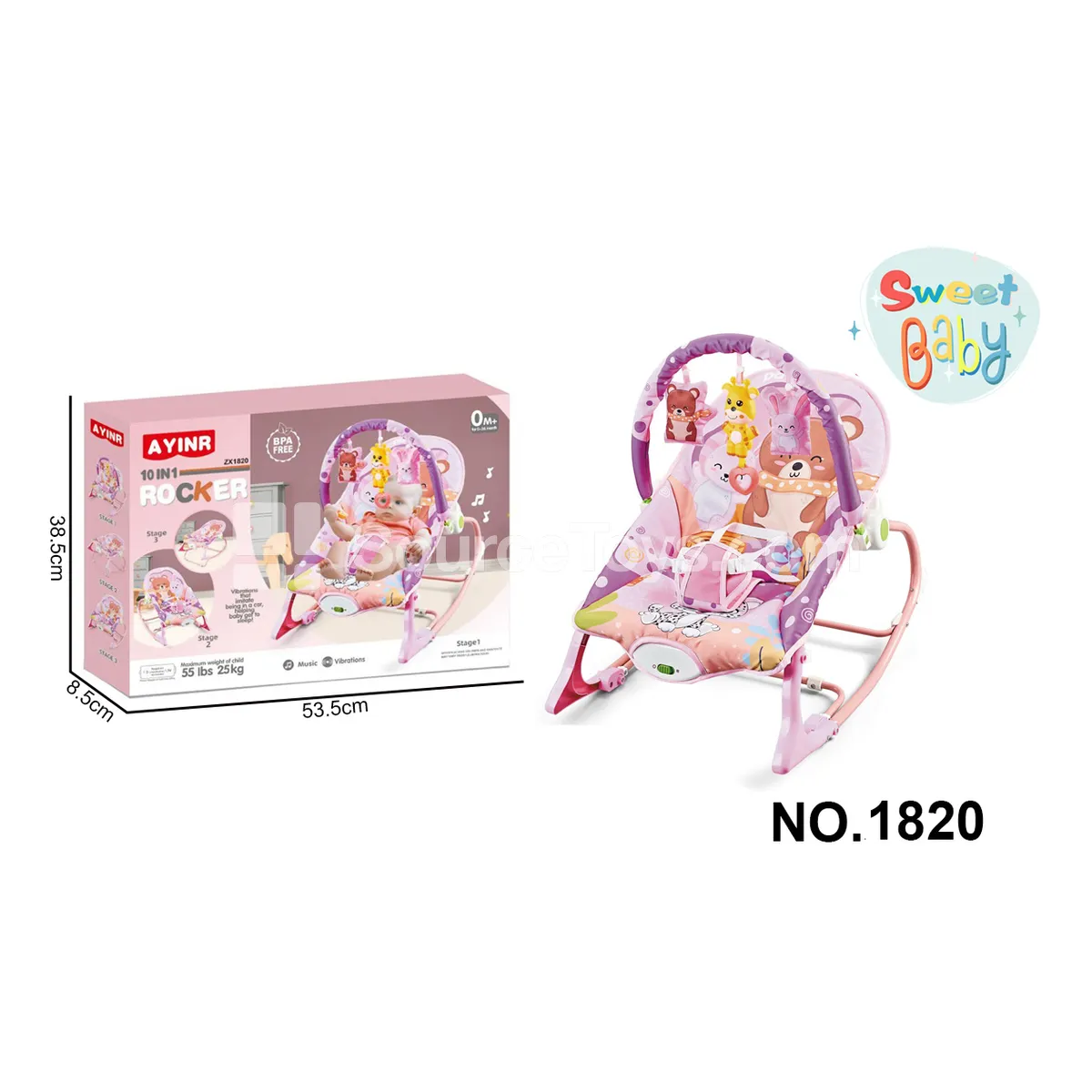 Baby Cartoon Electric Soothing Adjustable Rocking Chair Baby Cartoon Electric Soothing Adjustable Rocking Chair