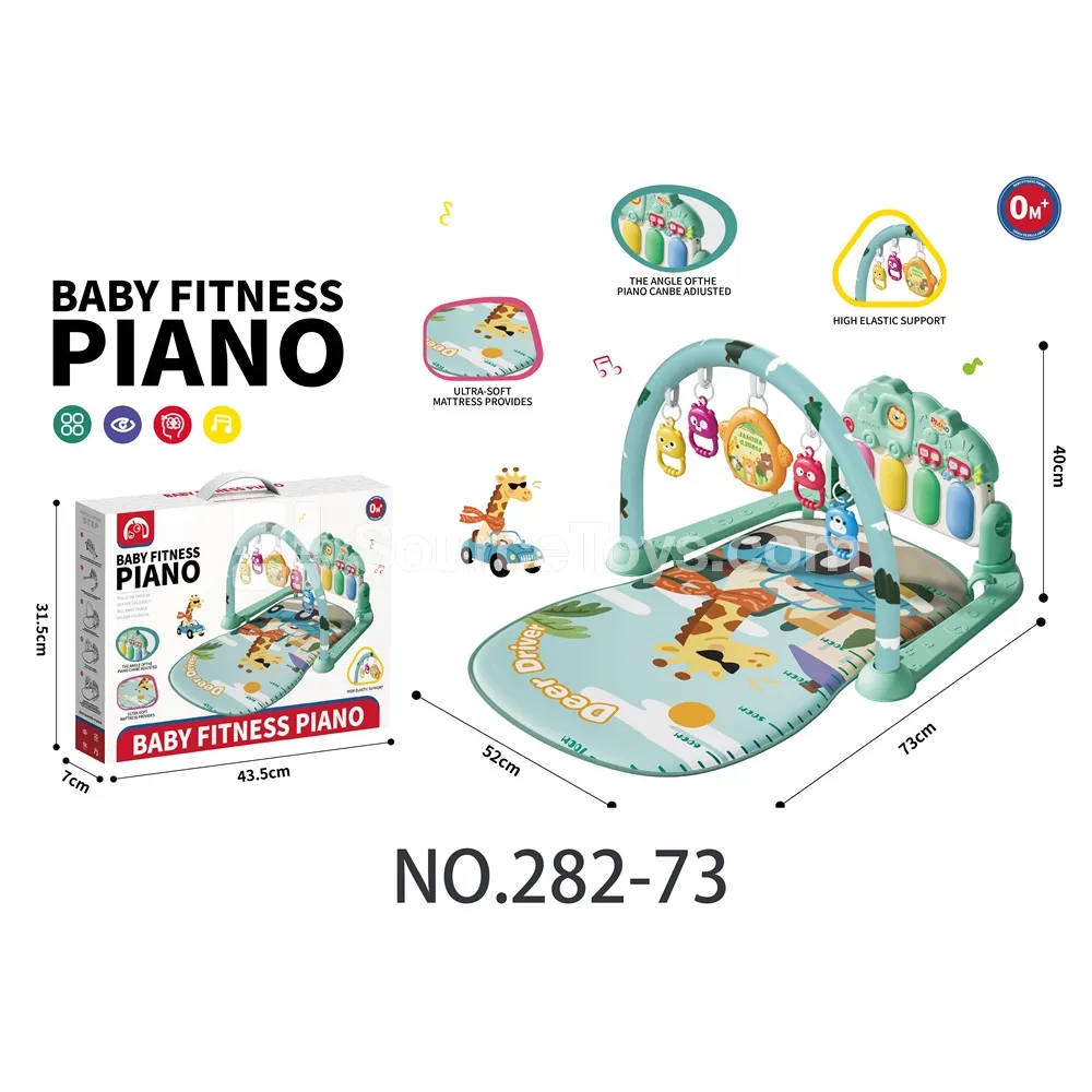 Baby Giraffe Car Pattern Kick Piano Play Mat Baby Giraffe Car Pattern Kick Piano Play Mat