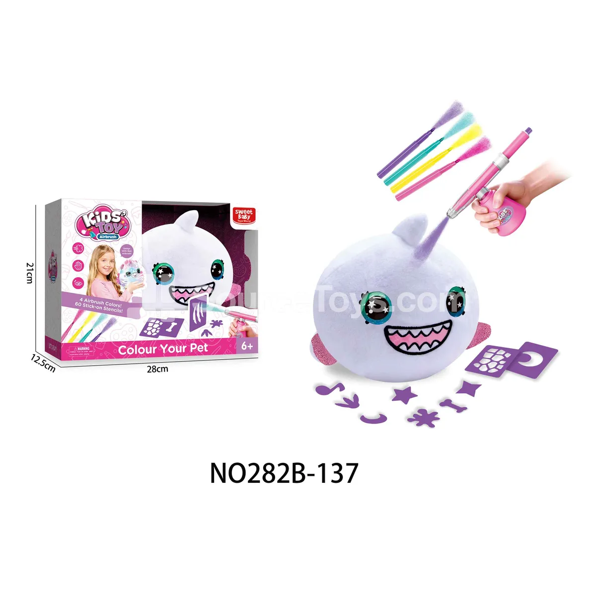 DIY Splatter Paint Plush Toy DIY Splatter Paint Plush Toy