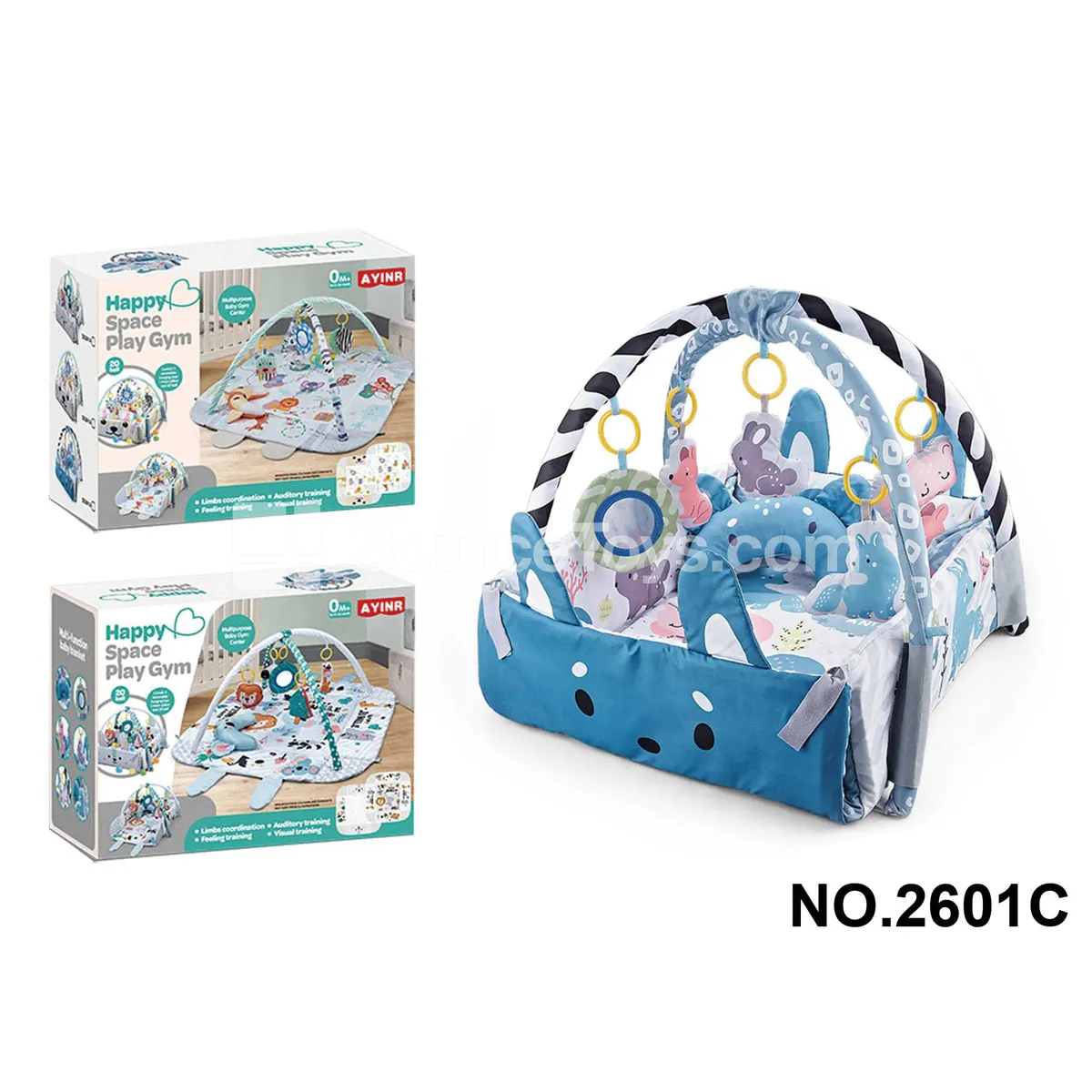 Baby Cartoon Multi-Function Snow Fox Playpen 4-in-1 Square Baby Cartoon Multi-Function Snow Fox Playpen 4-in-1 Square