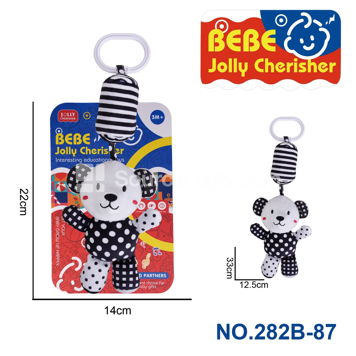 Plush Bear Wind Chime Pendant