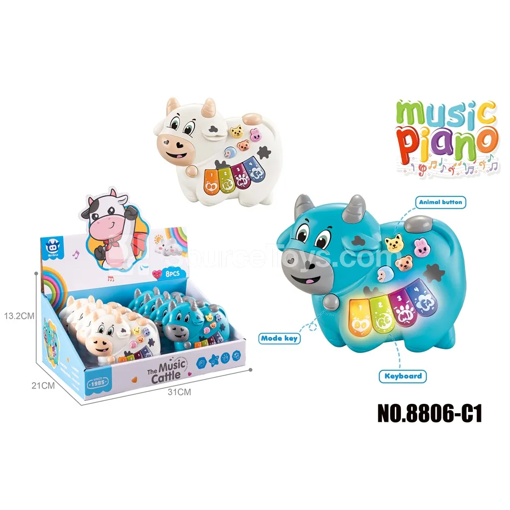 Cartoon Calf Electronic Keyboard Toy