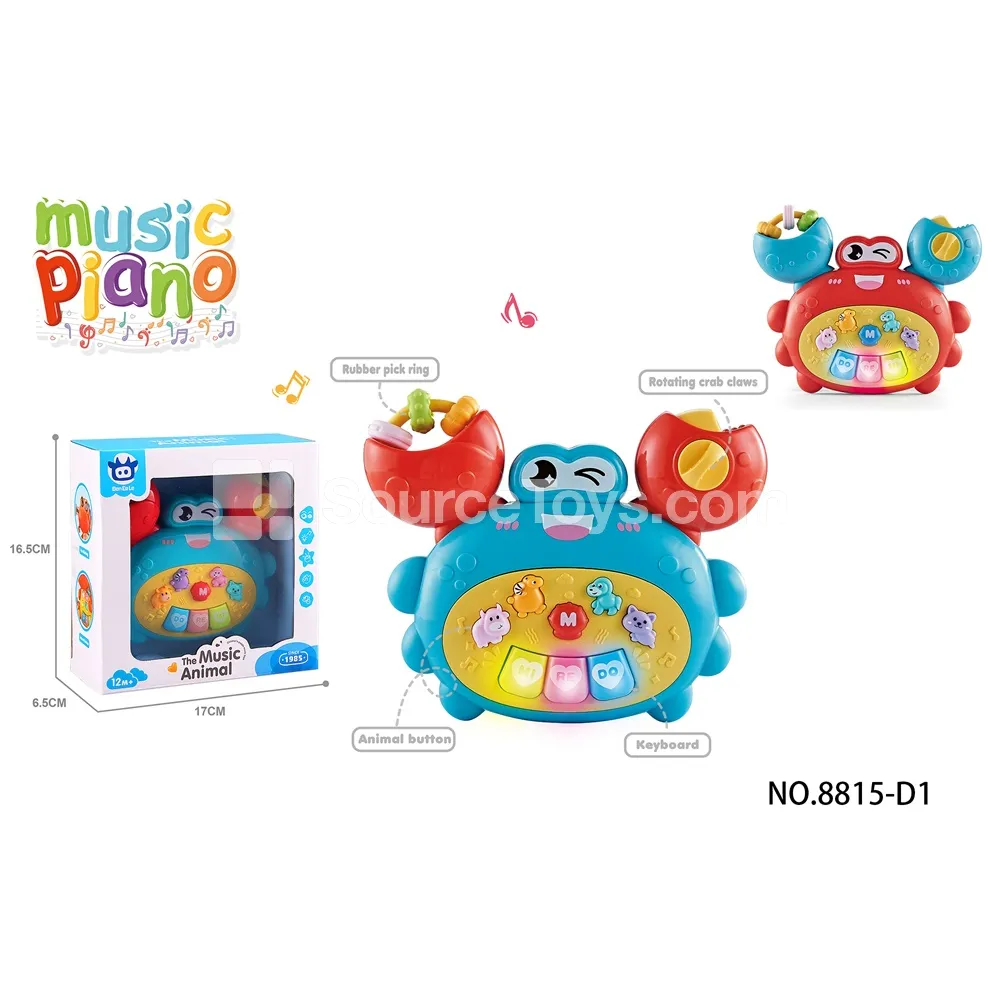 Cartoon Crab Electronic Keyboard 2-Color Assorted Cartoon Crab Electronic Keyboard 2-Color Assorted