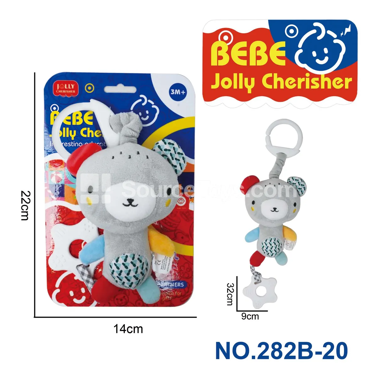 Plush Comfort Toy Bear Crib Hanger