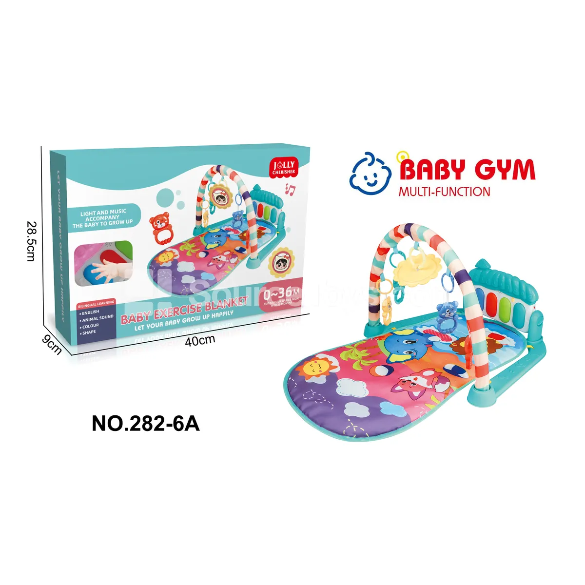 Educational Water Play Baby Mat with Elephant Pattern and Foot Piano Educational Water Play Baby Mat with Elephant Pattern and Foot Piano