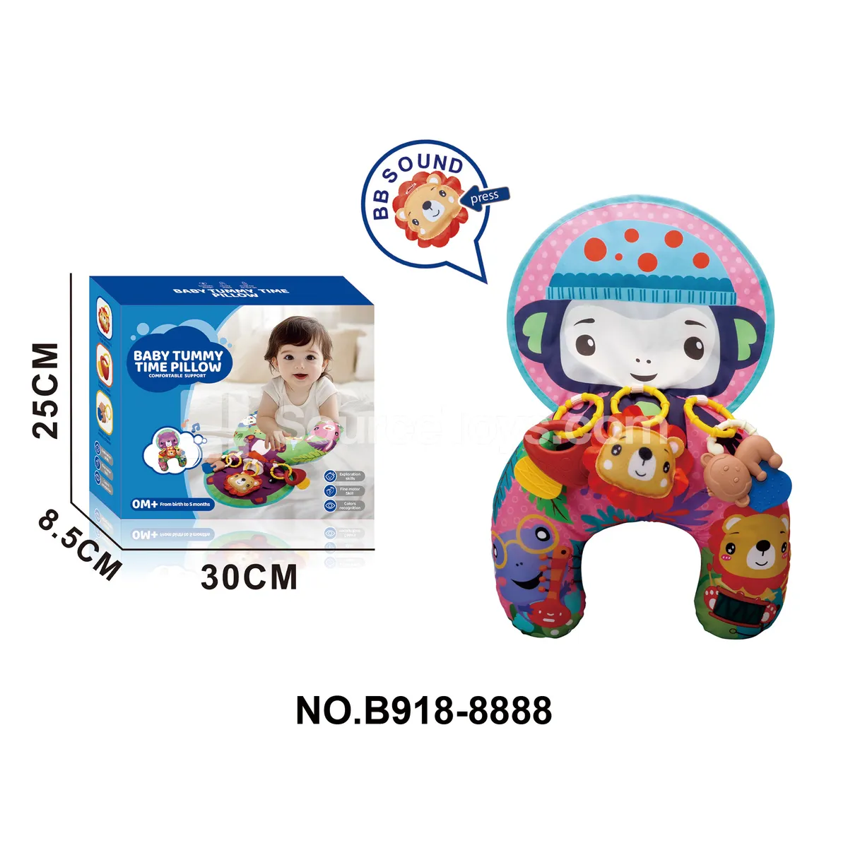 Baby Multi-Function Teether Tummy Time Pillow Baby Multi-Function Teether Tummy Time Pillow