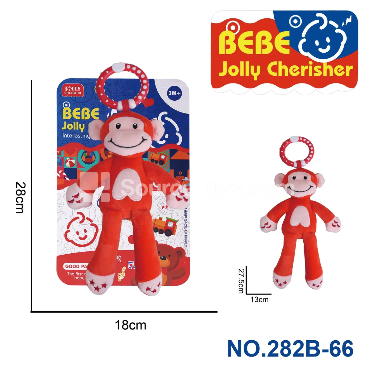 Plush Soothing Toy Wind Chime Monkey Plush Soothing Toy Wind Chime Monkey