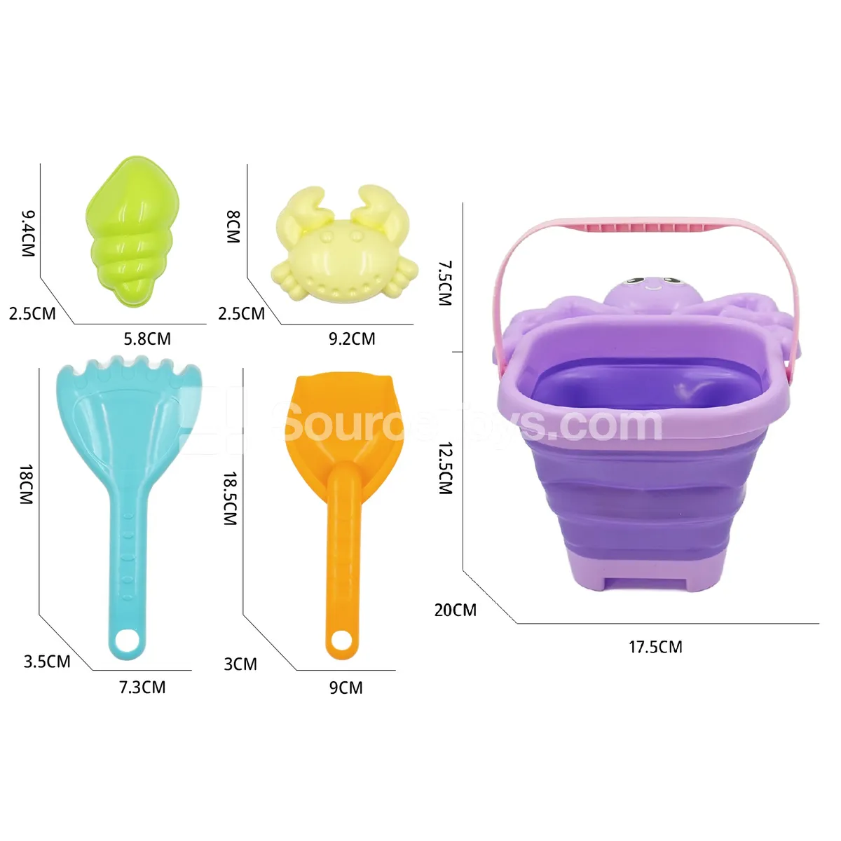 5-Piece Beach Bucket Set 5-Piece Beach Bucket Set