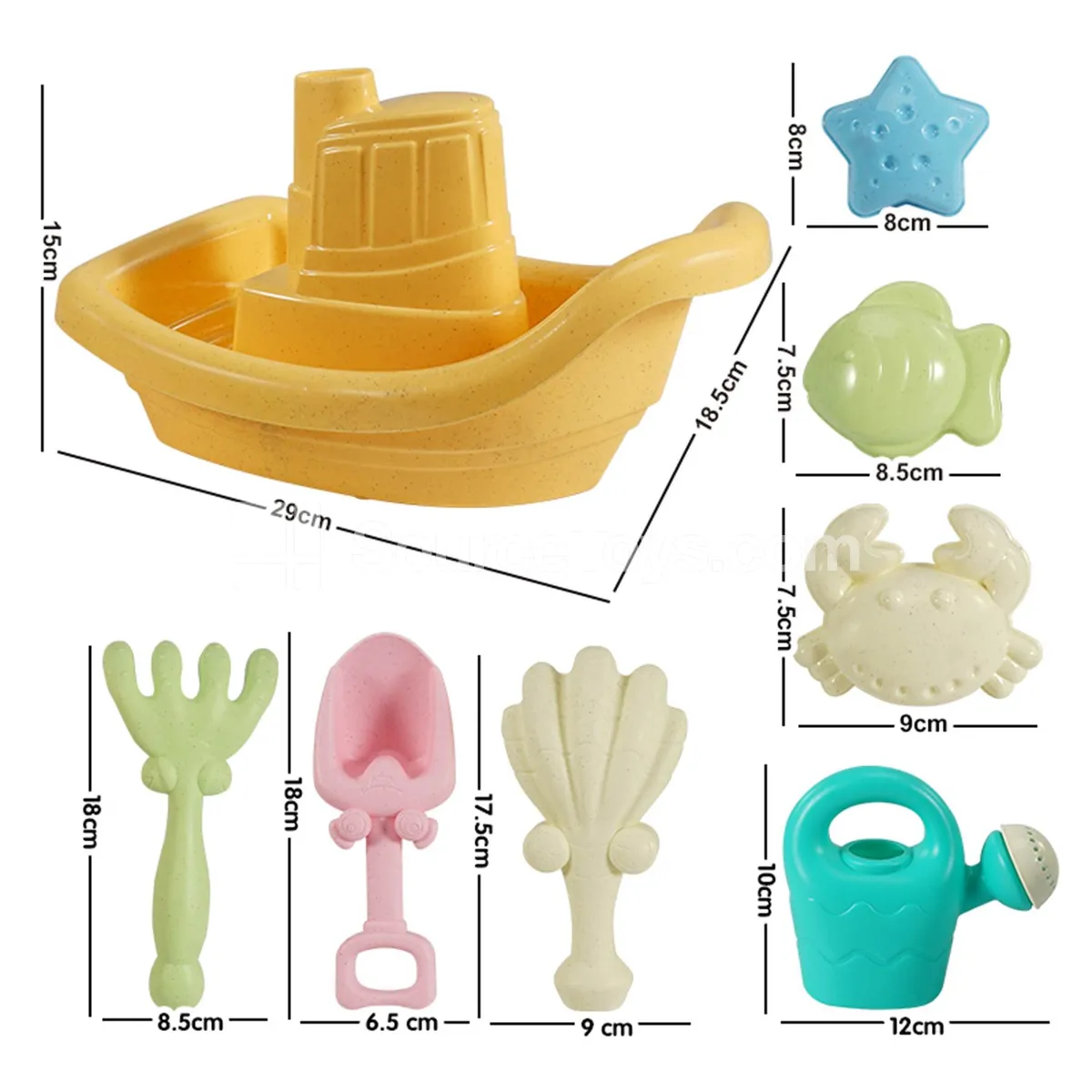 8-Piece Beach Toy Set 8-Piece Beach Toy Set