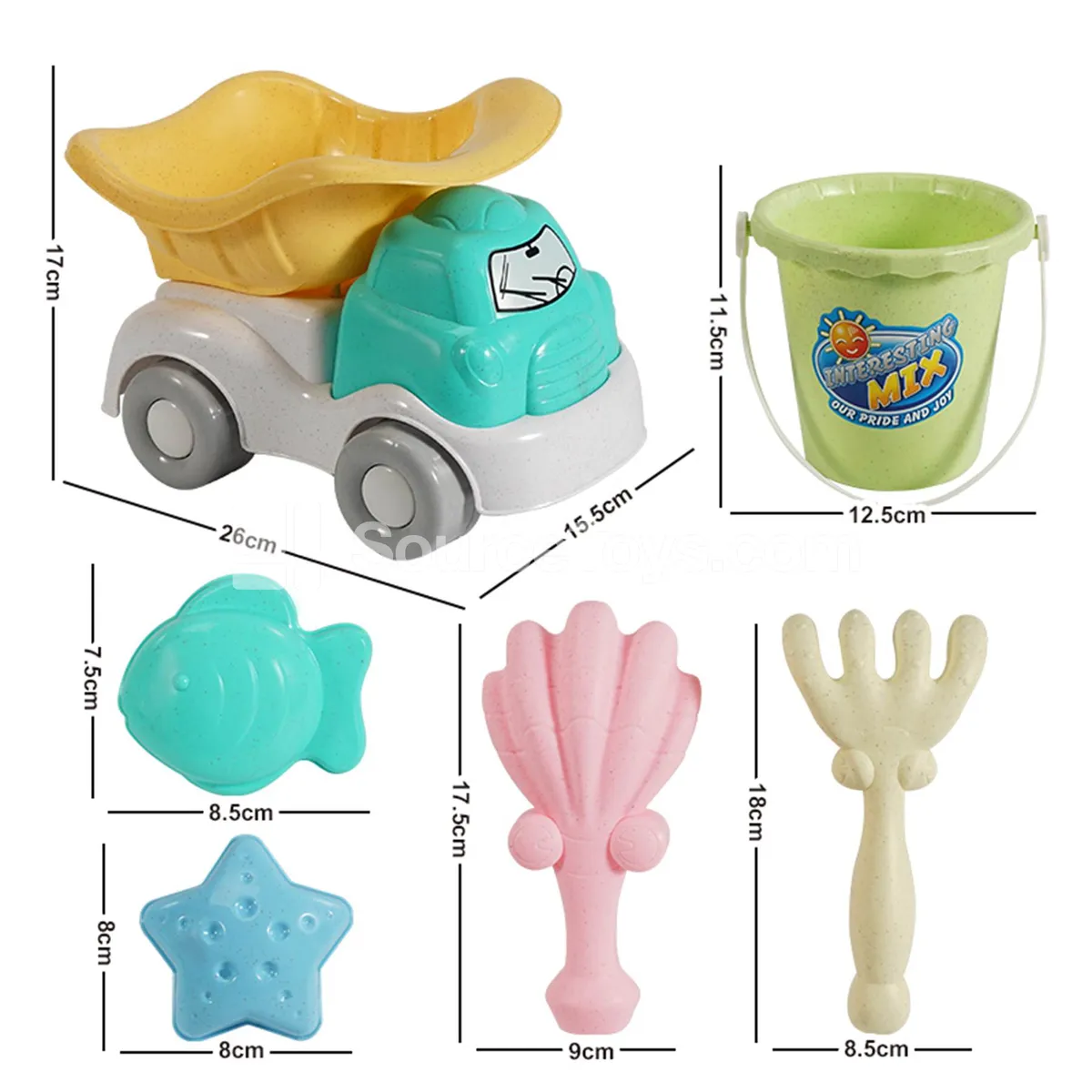 6-Piece Beach Truck Set 6-Piece Beach Truck Set